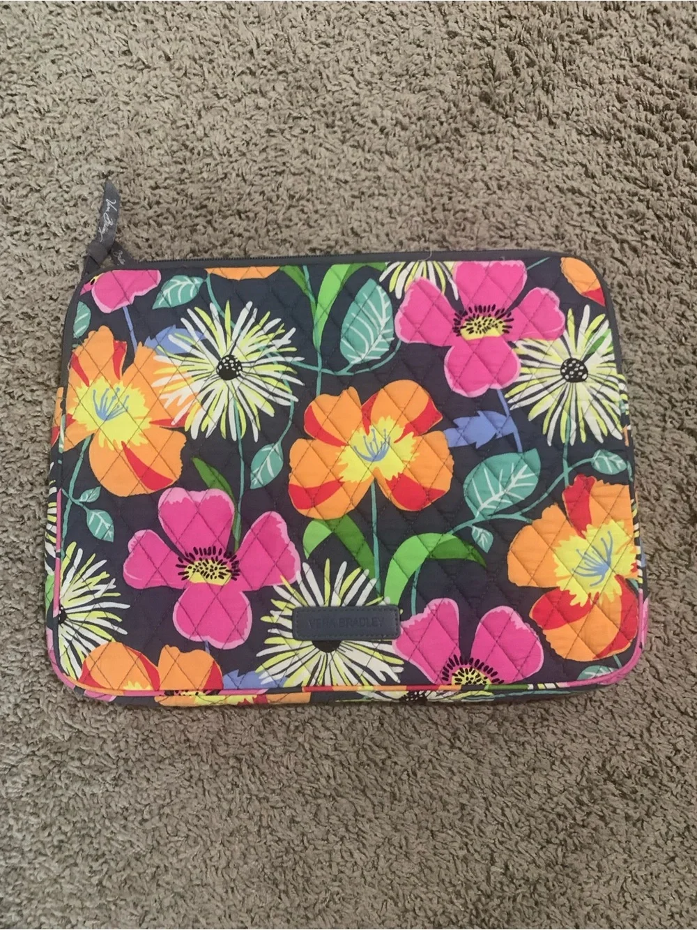 Vera Bradley Jazzy Blooms Laptop Tablet Sleeve Holder